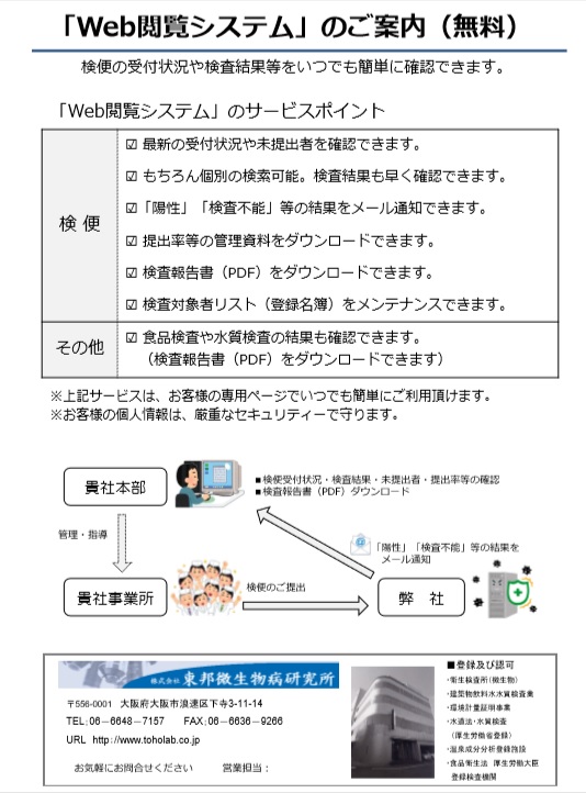 検査結果Web閲覧システムのご案内 PDF